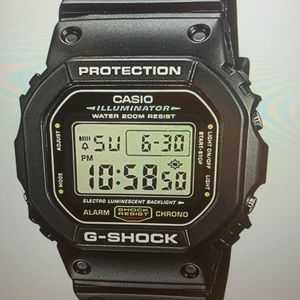 Black Casio G-shock watch